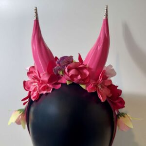 Pink Dragon Horns, Silver Tipped Baby Drake