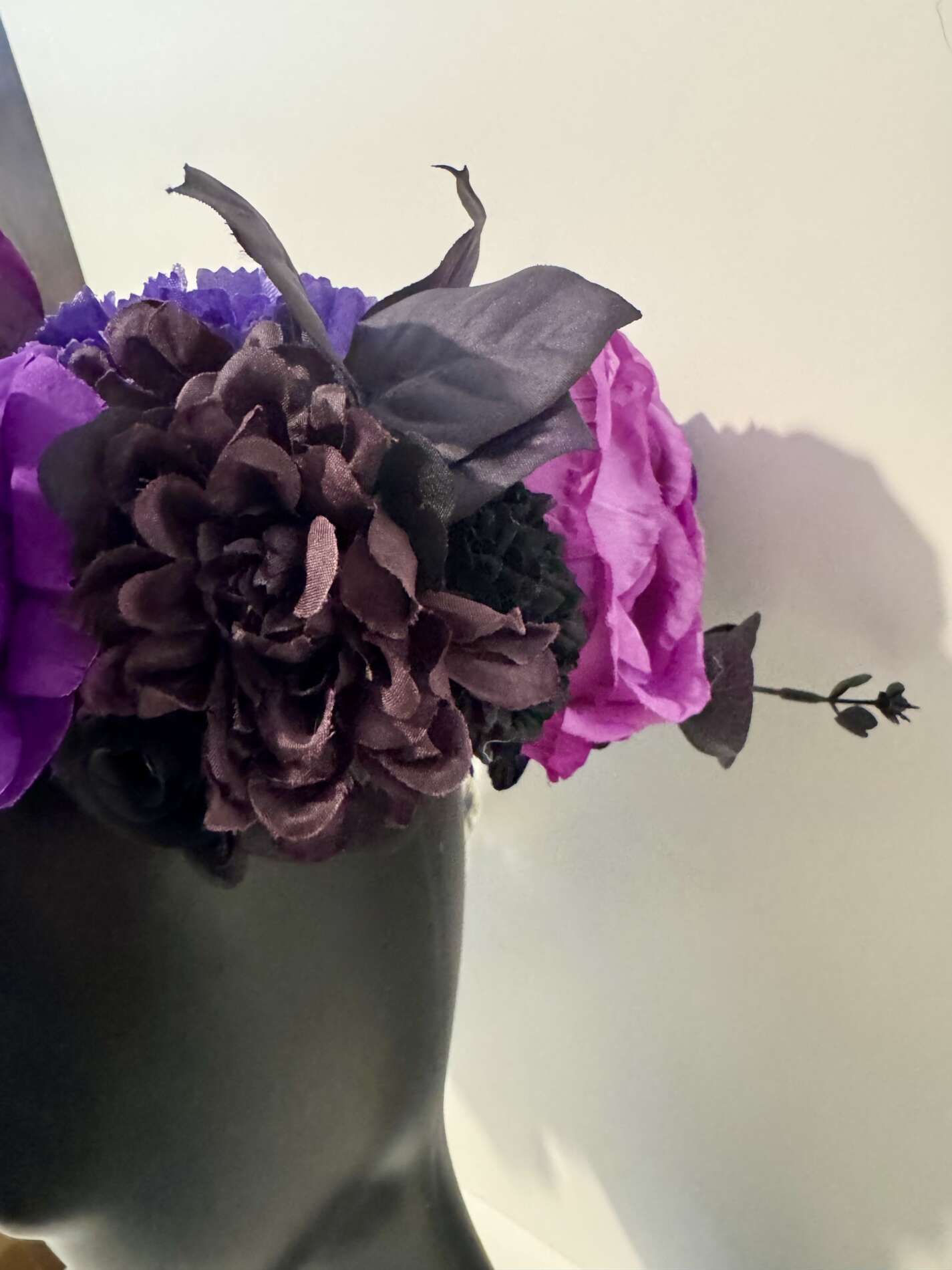 Dark Magenta Morning Flourish Crown - Image 2