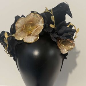 Gold crow headband
