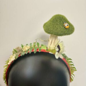 Floral Headband: Mushroom Frog 8