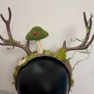 Antler Headband: Mushroom Frog 2