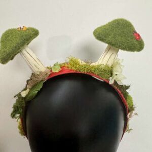 Floral Headband: Double Mushroom Frog 1