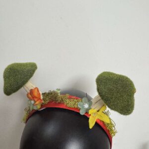 Floral Headband: Double Mushroom Frog