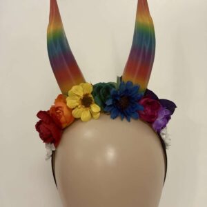 Long horns: Rainbow (black light reactive)