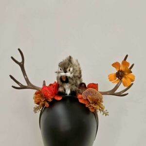 Antler Headband: Squirrel Autumn